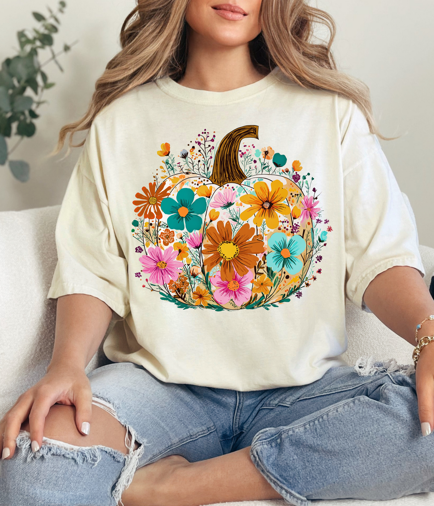 Pumpkin Floral Boho