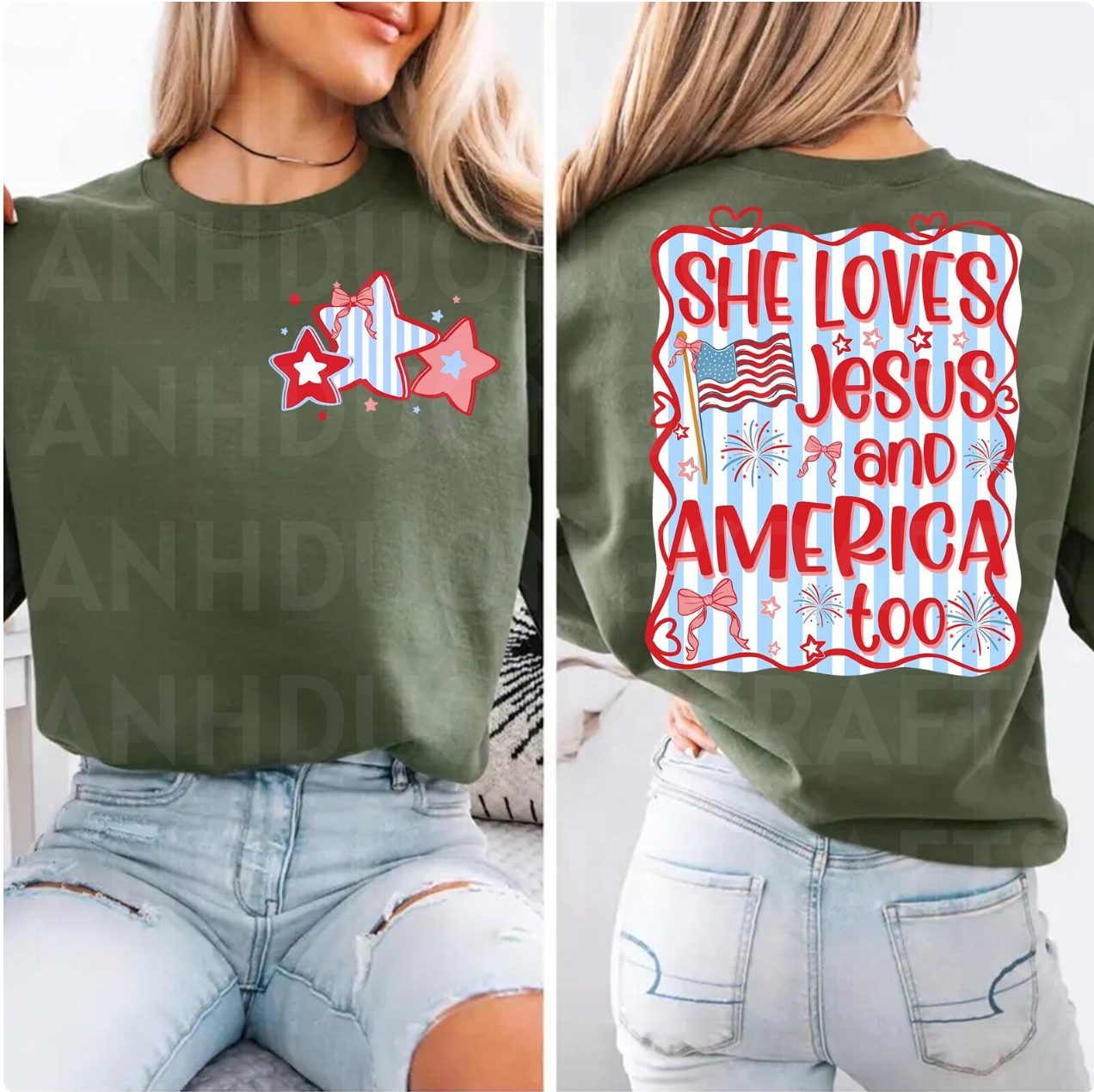 She Loves Jesus Front and Back