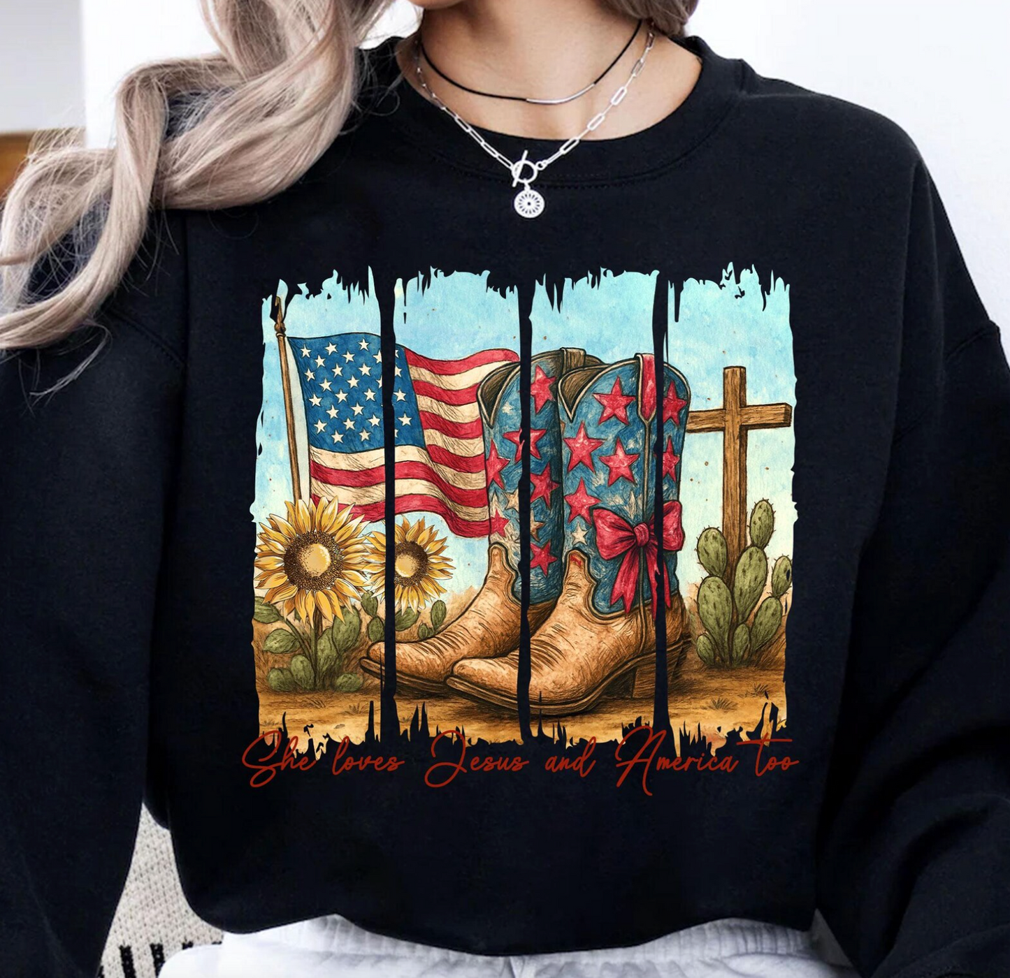 She Loves Jesus Boots