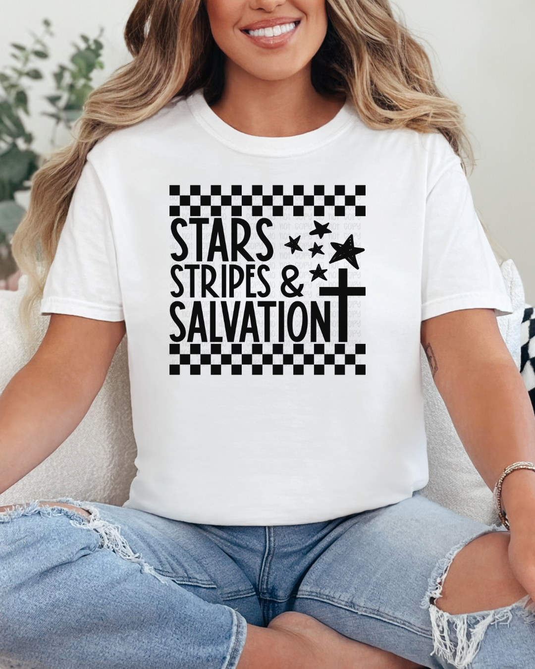 Stars, Stripes, and Salvation Black