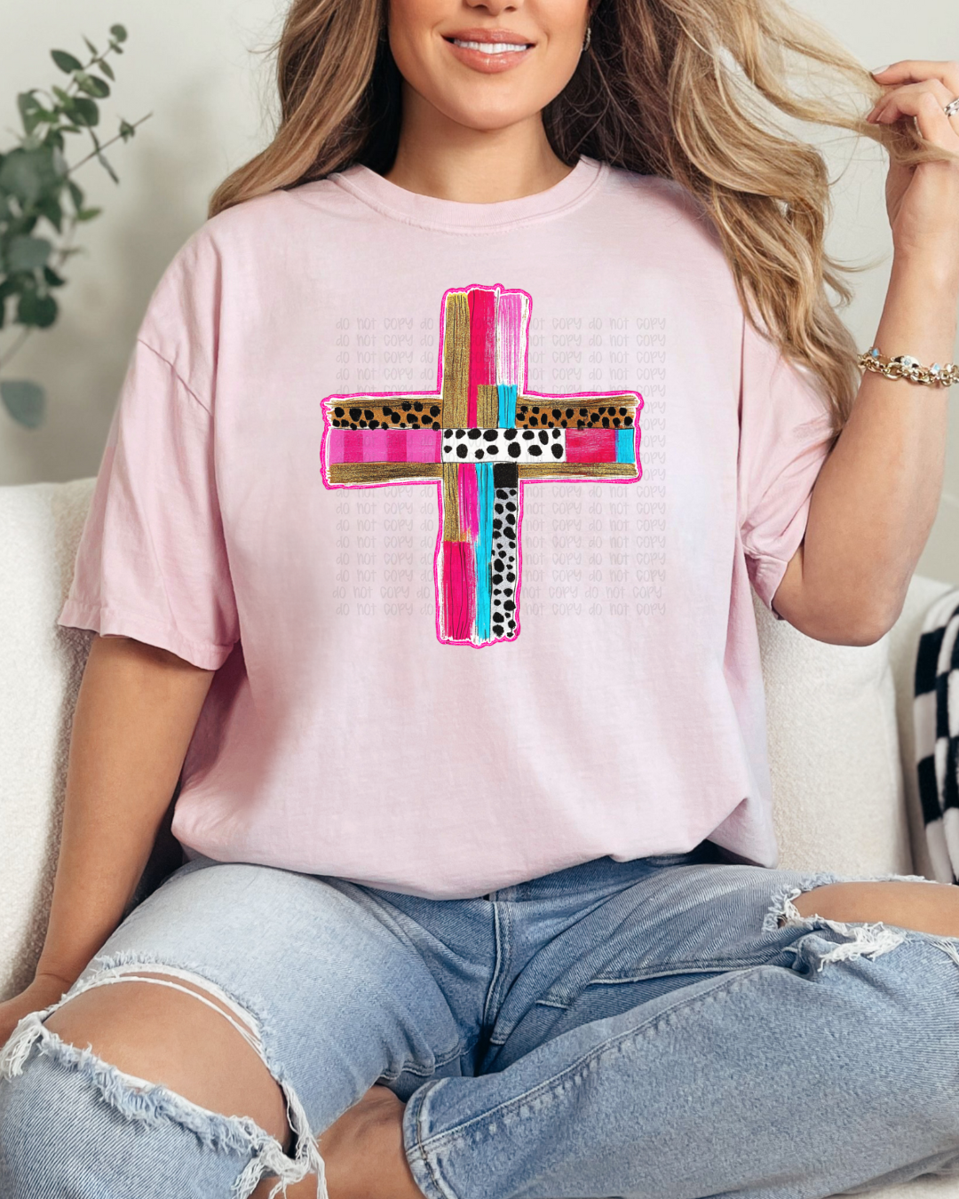 Mixed print Cross