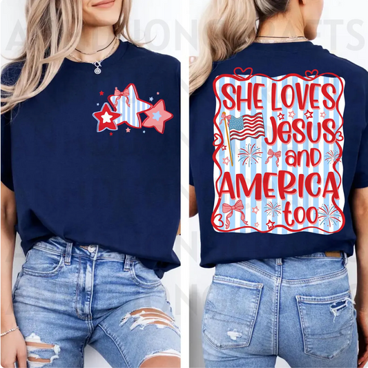 She Loves Jesus Front and Back