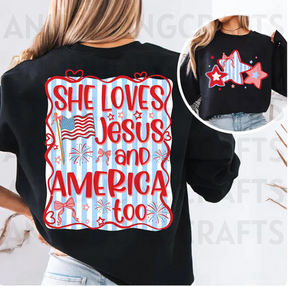 She Loves Jesus Front and Back