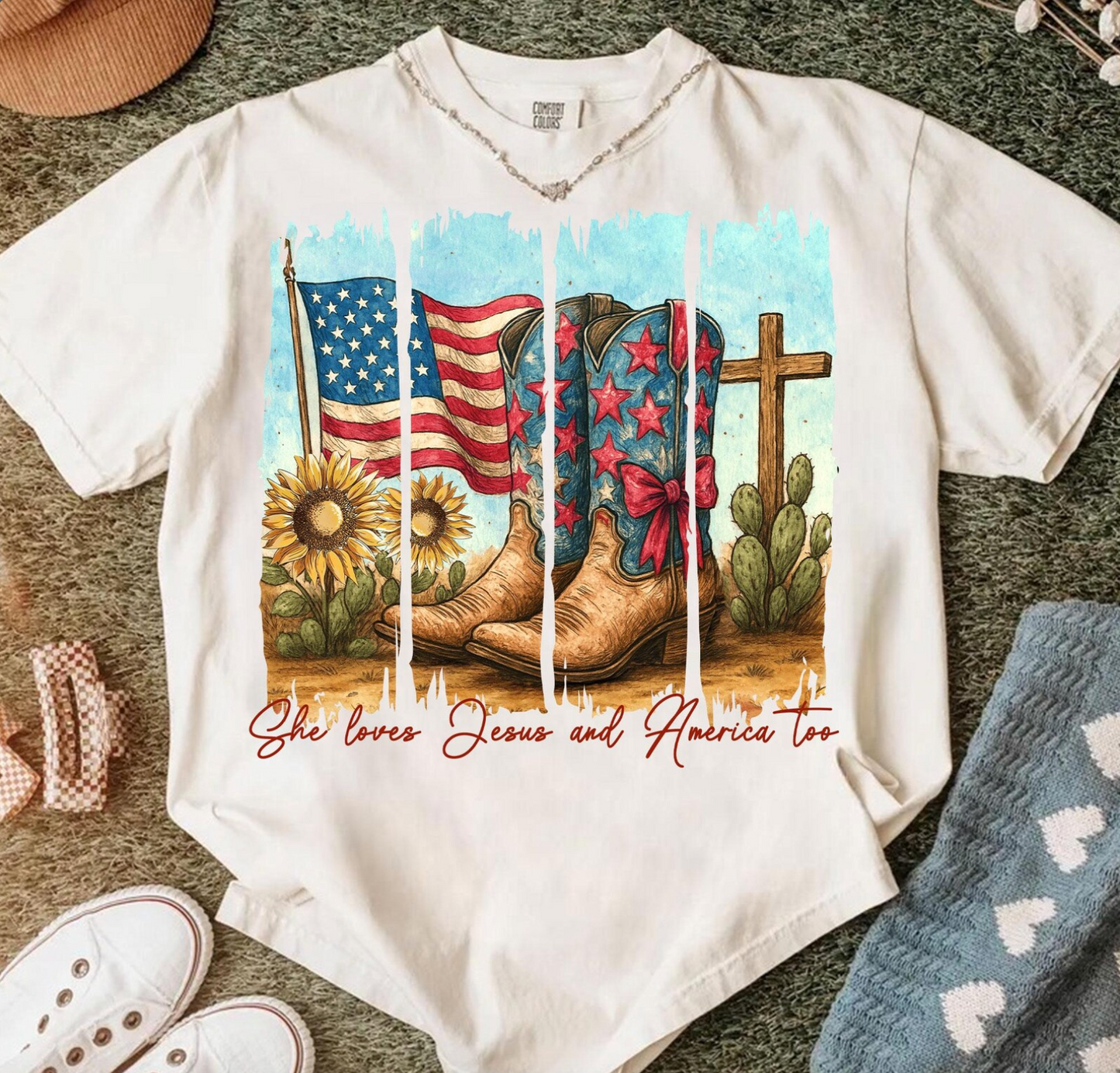 She Loves Jesus Boots